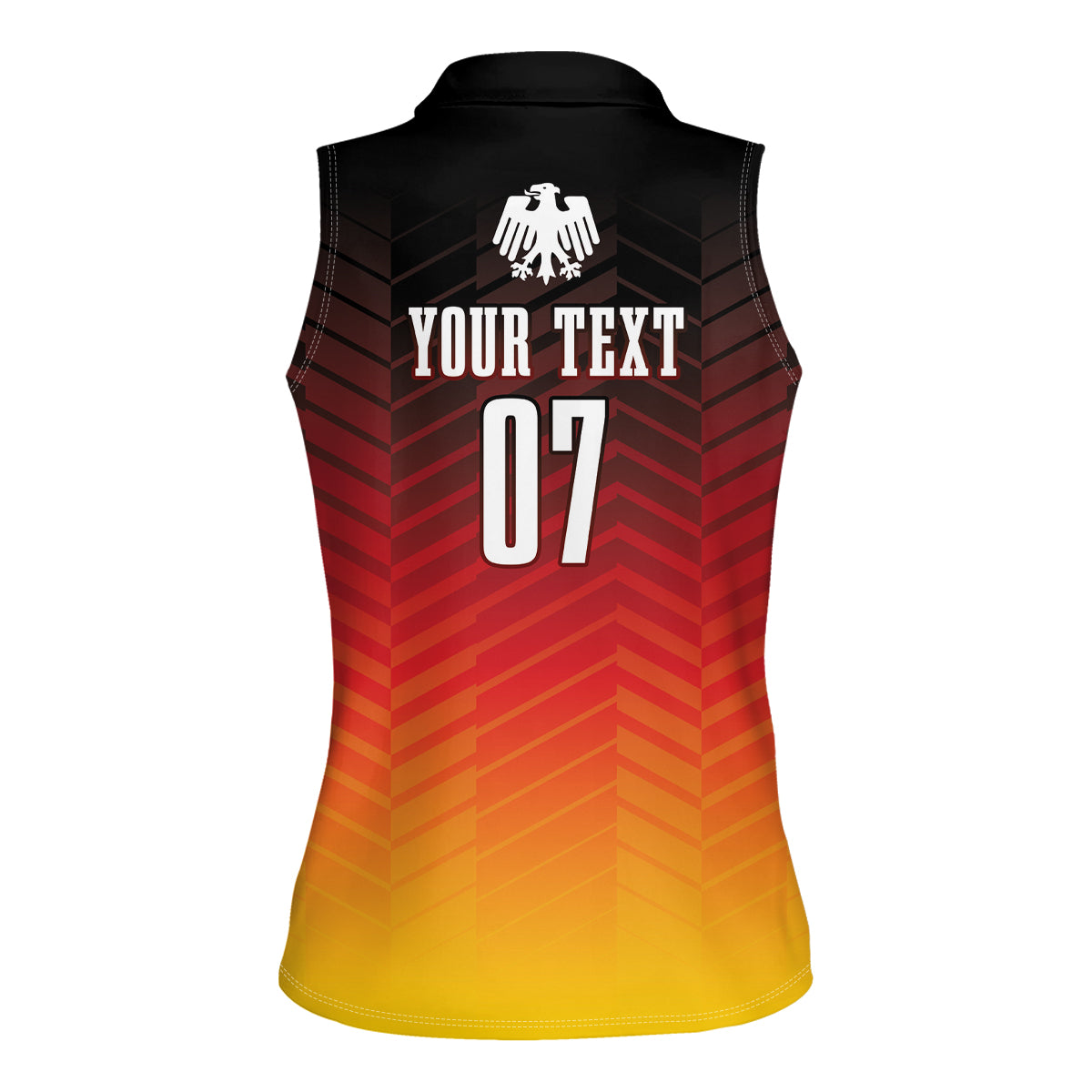 Germany Football Women Sleeveless Polo Shirt Nationalelf Dynamic - Wonder Print Shop