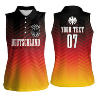Germany Football Women Sleeveless Polo Shirt Nationalelf Dynamic - Wonder Print Shop