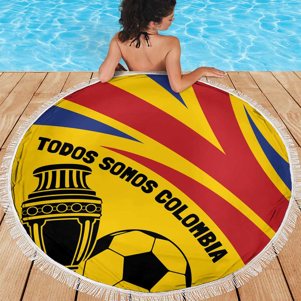 Colombia Football Beach Blanket Todos Somos Colombia LT7 - Wonder Print Shop