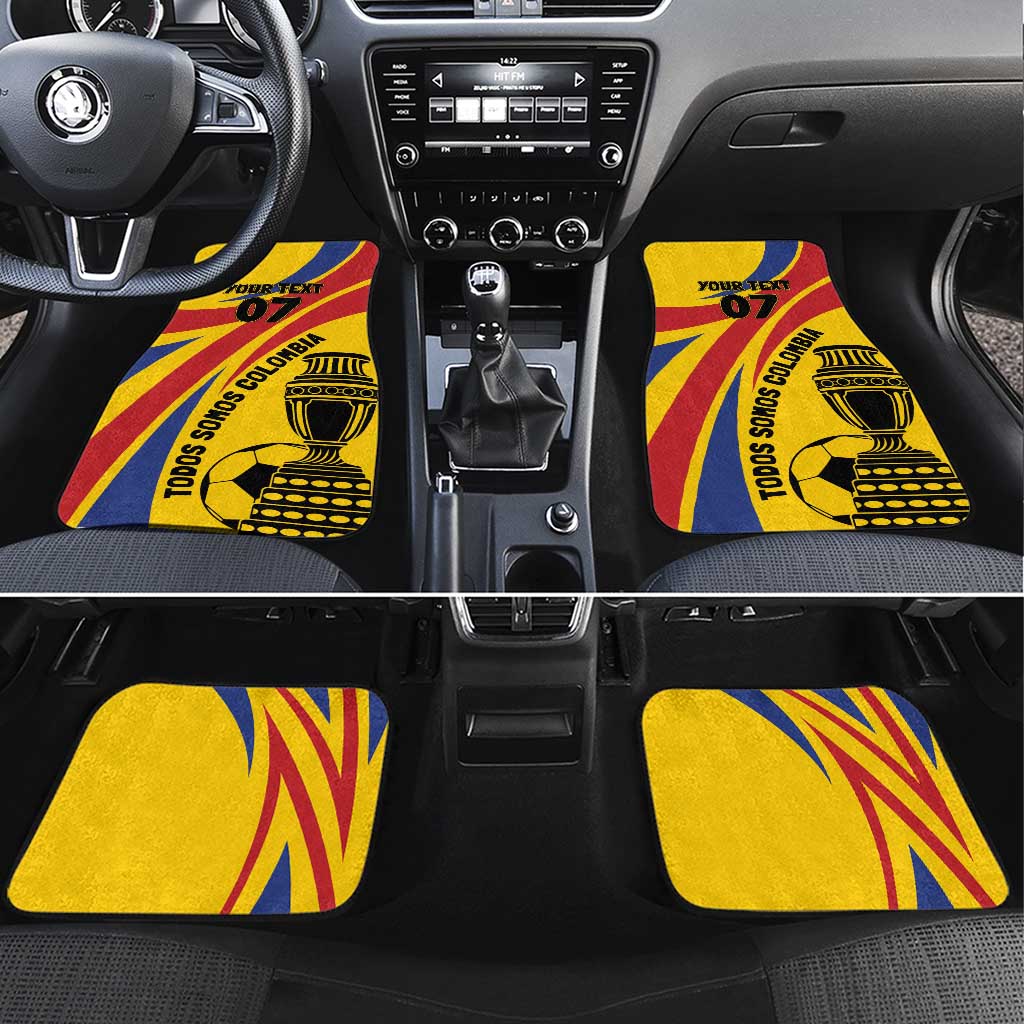 Colombia Football Car Mats Todos Somos Colombia LT7 - Wonder Print Shop
