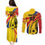 Colombia Football Custom Couples Matching Puletasi and Long Sleeve Button Shirt Todos Somos Colombia LT7 - Wonder Print Shop