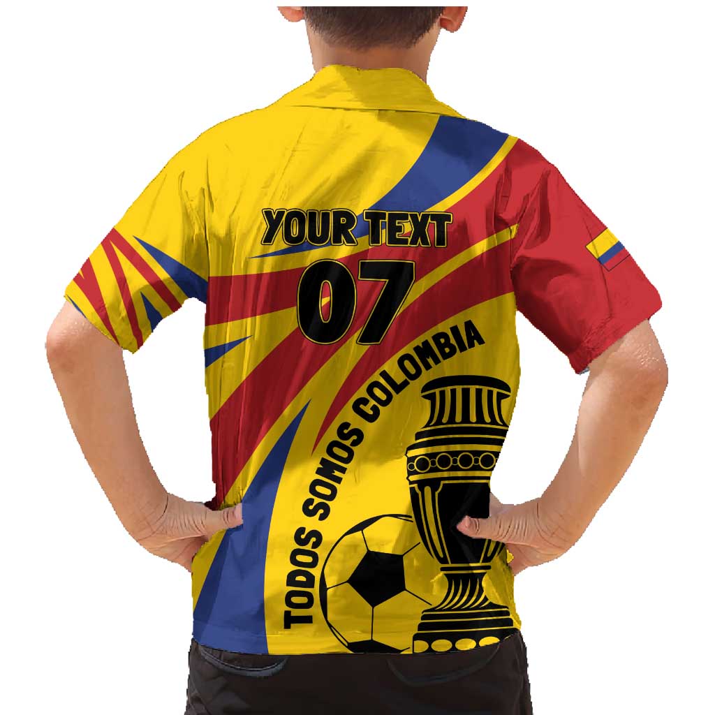 Colombia Football Custom Family Matching Mermaid Dress and Hawaiian Shirt Todos Somos Colombia LT7 - Wonder Print Shop
