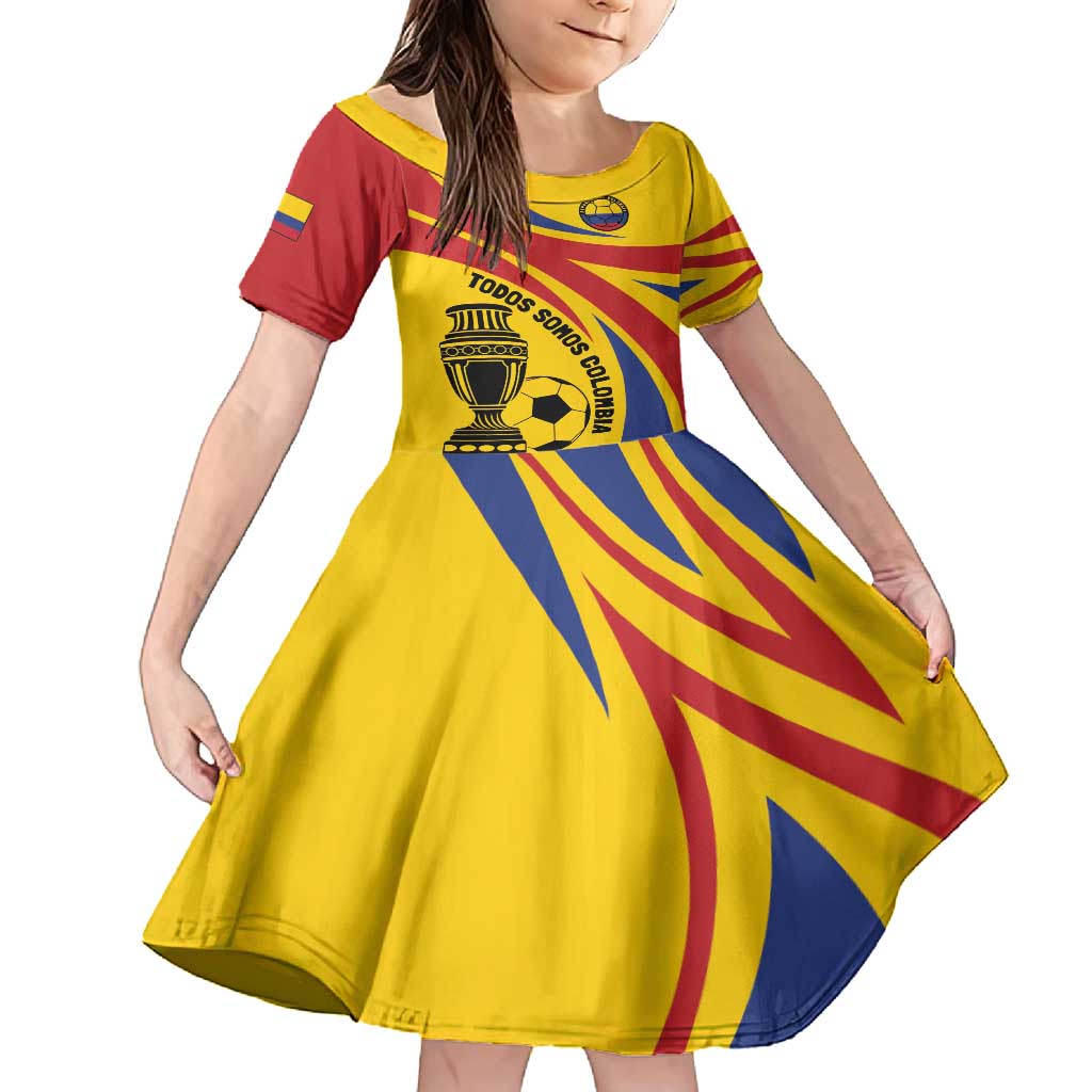 Colombia Football Custom Family Matching Off Shoulder Maxi Dress and Hawaiian Shirt Todos Somos Colombia LT7 - Wonder Print Shop