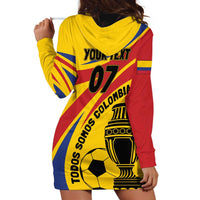 Colombia Football Custom Hoodie Dress Todos Somos Colombia - Wonder Print Shop
