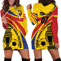 Colombia Football Custom Hoodie Dress Todos Somos Colombia - Wonder Print Shop