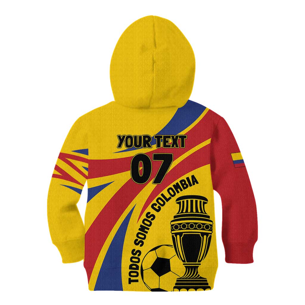Colombia Football Custom Kid Hoodie Todos Somos Colombia - Wonder Print Shop