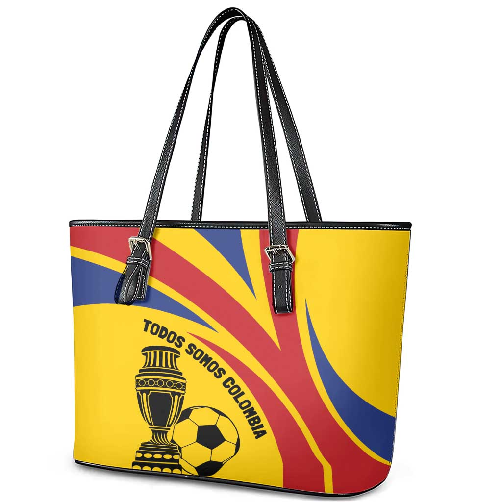 Colombia Football Leather Tote Bag Todos Somos Colombia - Wonder Print Shop