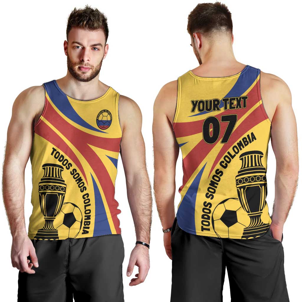 Colombia Football Custom Men Tank Top Todos Somos Colombia - Wonder Print Shop