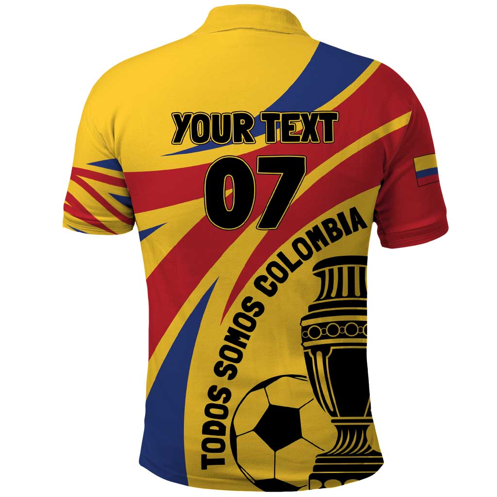 Colombia Football Custom Polo Shirt Todos Somos Colombia - Wonder Print Shop