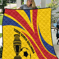Colombia Football Quilt Todos Somos Colombia - Wonder Print Shop