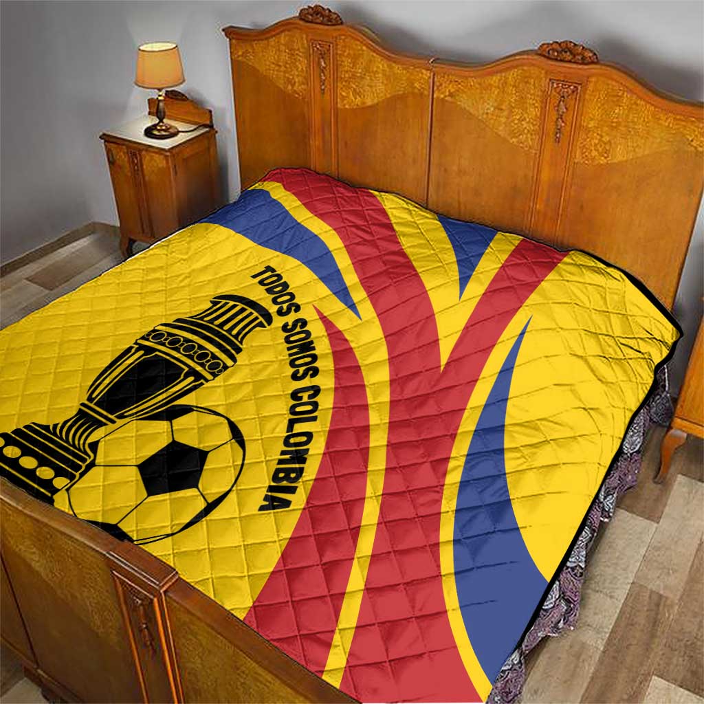 Colombia Football Quilt Todos Somos Colombia - Wonder Print Shop