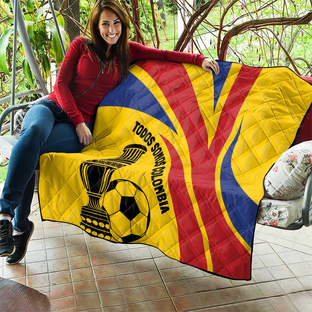 Colombia Football Quilt Todos Somos Colombia - Wonder Print Shop