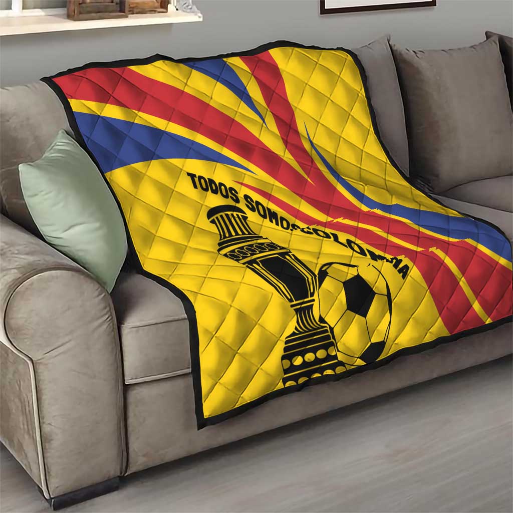 Colombia Football Quilt Todos Somos Colombia - Wonder Print Shop
