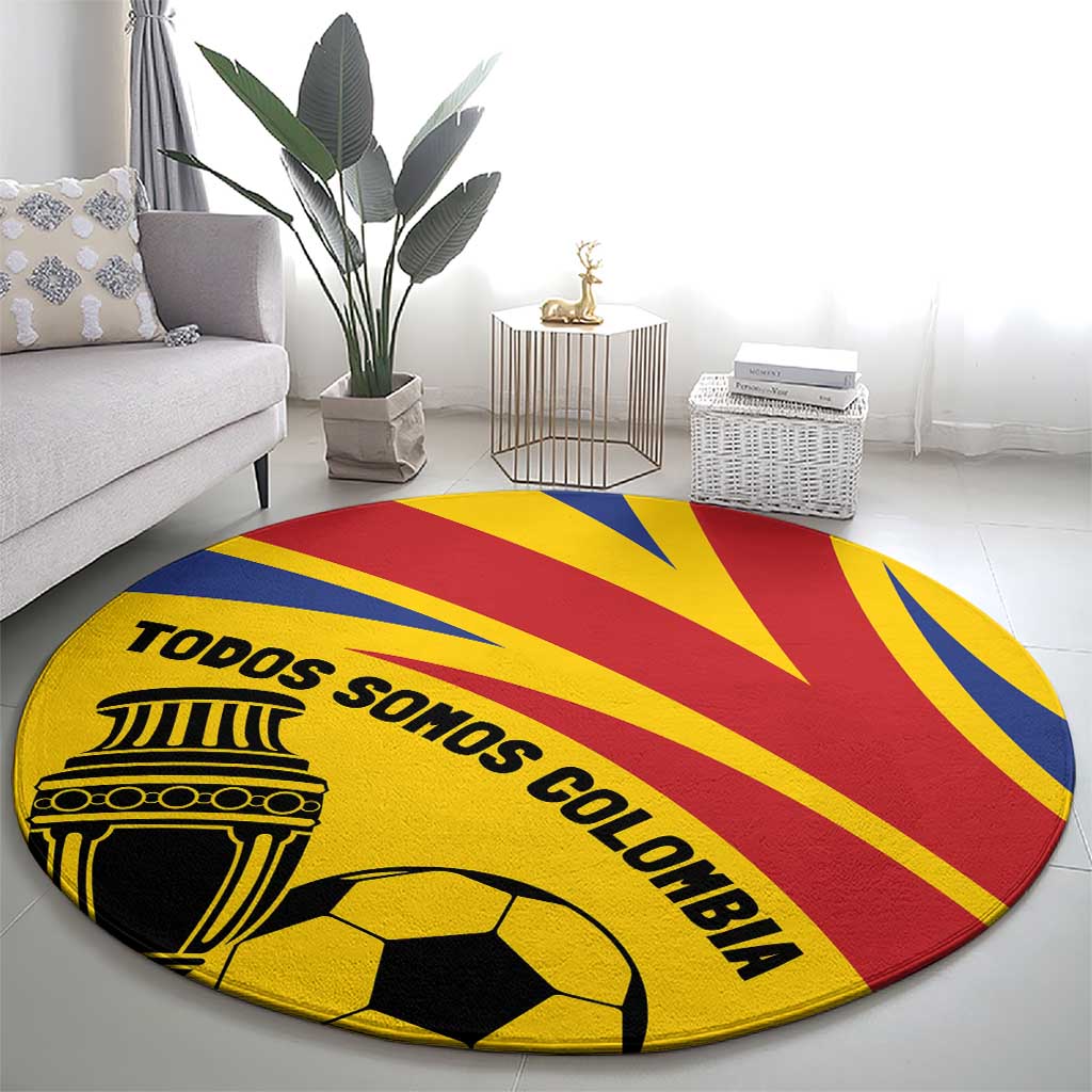 Colombia Football Round Carpet Todos Somos Colombia