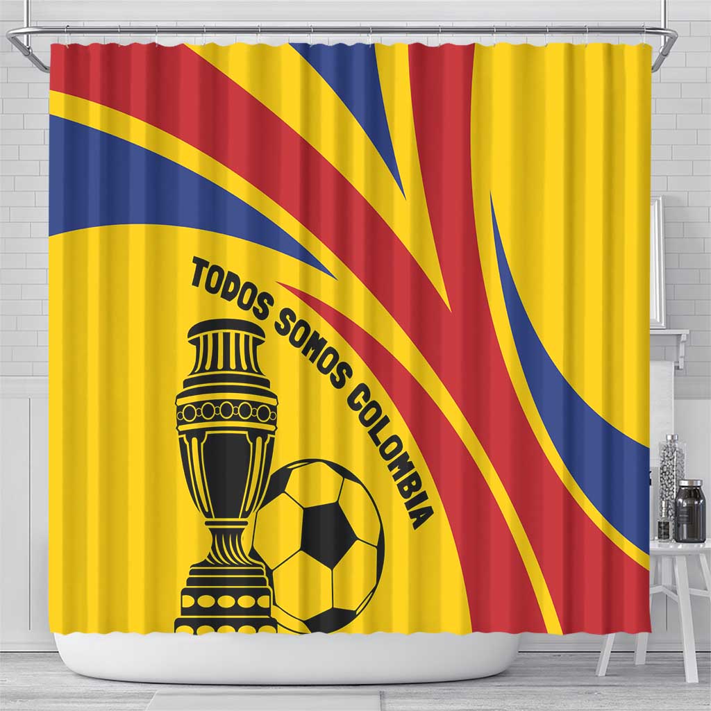 Colombia Football Shower Curtain Todos Somos Colombia