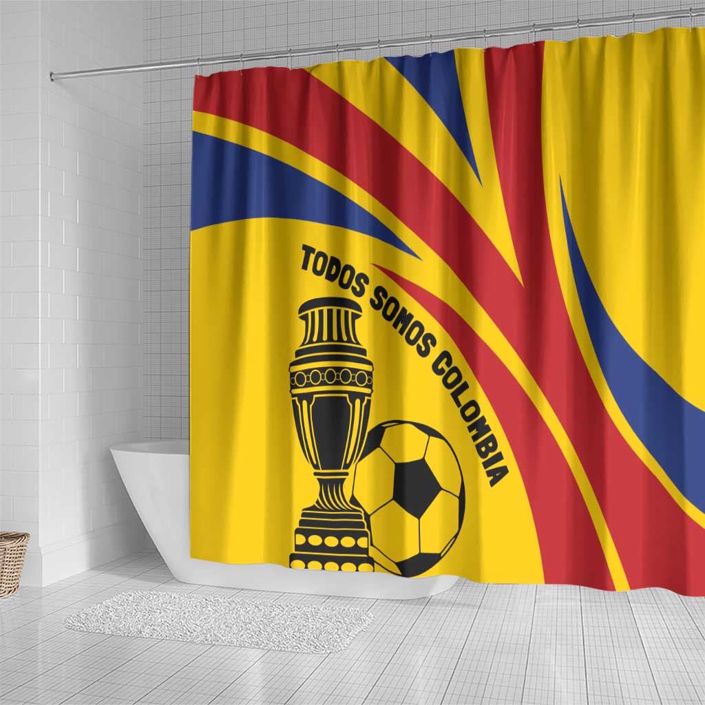 Colombia Football Shower Curtain Todos Somos Colombia