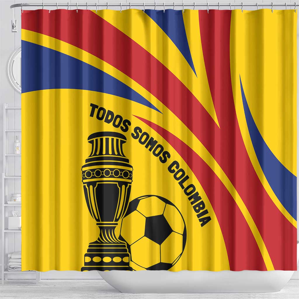 Colombia Football Shower Curtain Todos Somos Colombia