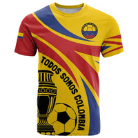 Colombia Football Custom T Shirt Todos Somos Colombia - Wonder Print Shop