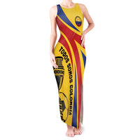 Colombia Football Custom Tank Maxi Dress Todos Somos Colombia - Wonder Print Shop
