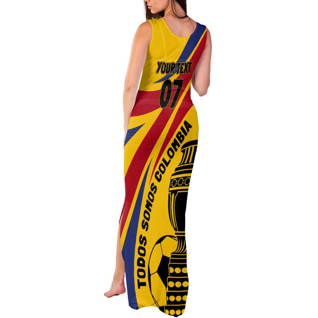 Colombia Football Custom Tank Maxi Dress Todos Somos Colombia - Wonder Print Shop