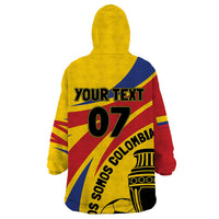 Colombia Football Custom Wearable Blanket Hoodie Todos Somos Colombia - Wonder Print Shop