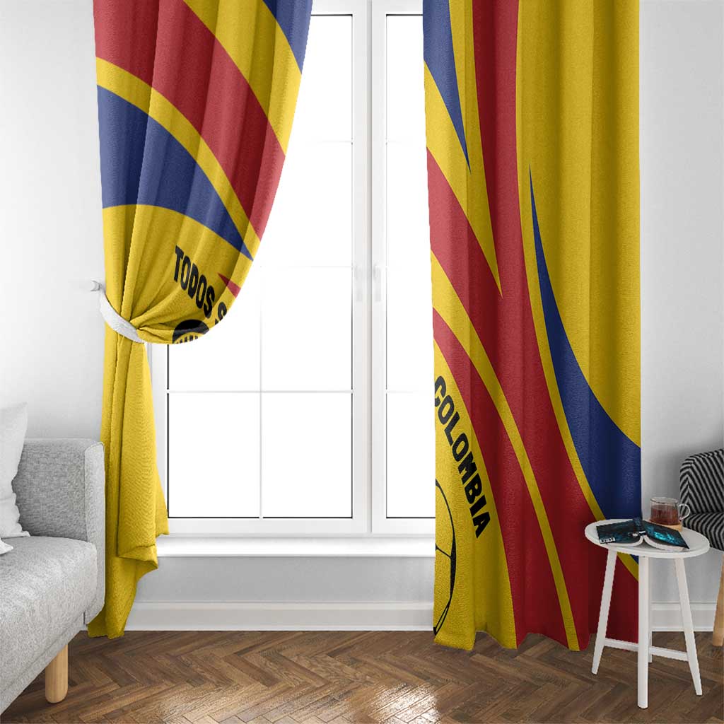 Colombia Football Window Curtain Todos Somos Colombia - Wonder Print Shop