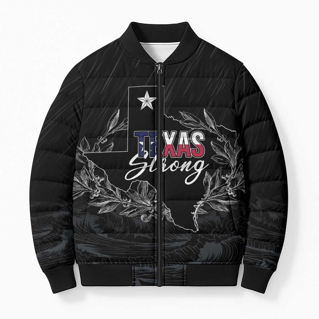 Pray for Texas Hill Country Bomber Puffer Jacket - Wonder Print Shop