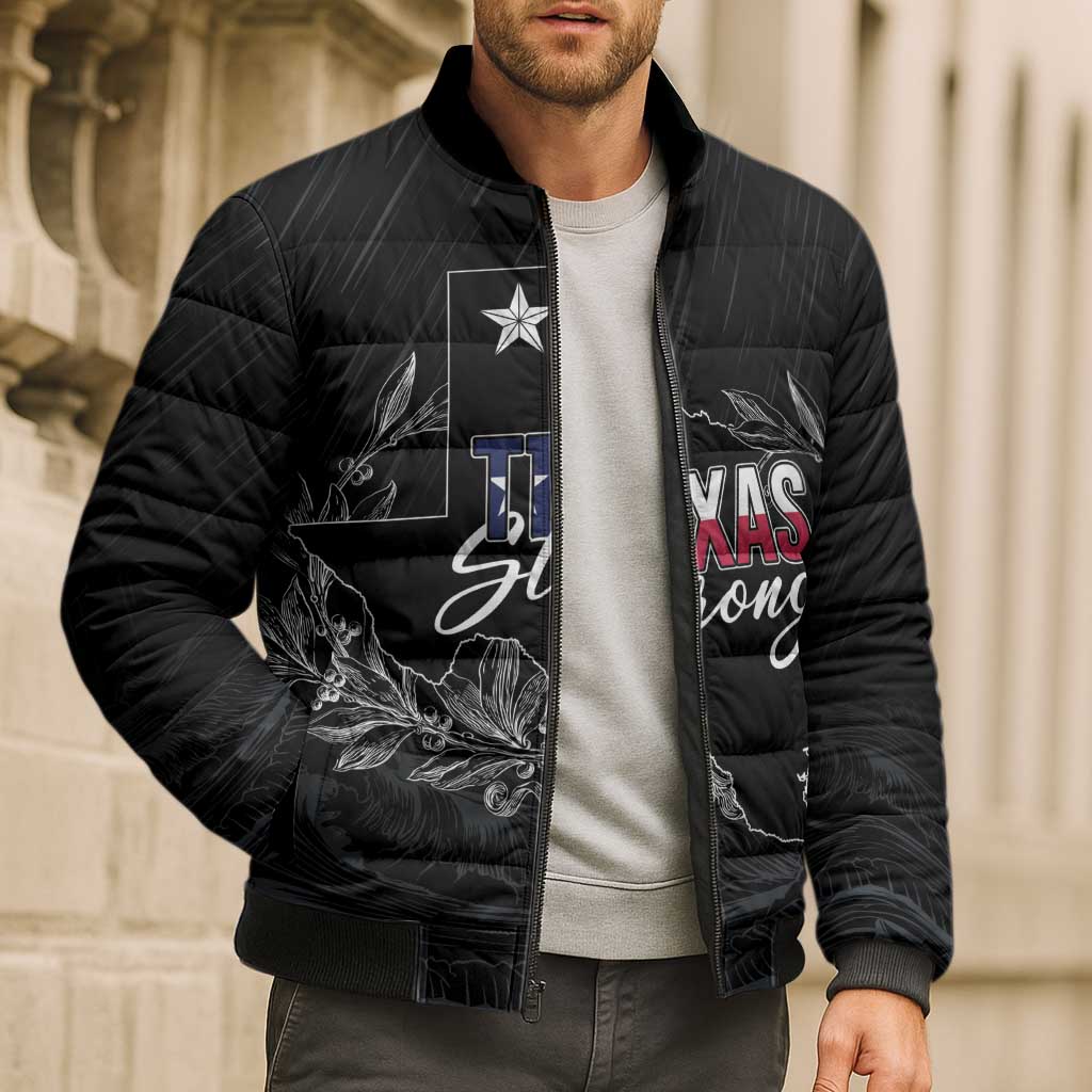 Pray for Texas Hill Country Bomber Puffer Jacket - Wonder Print Shop