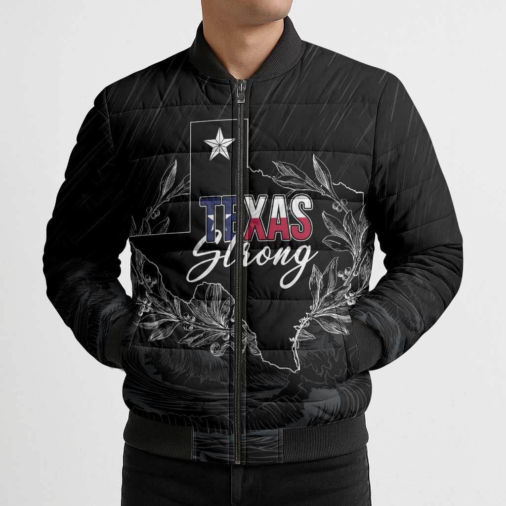 Pray for Texas Hill Country Bomber Puffer Jacket - Wonder Print Shop