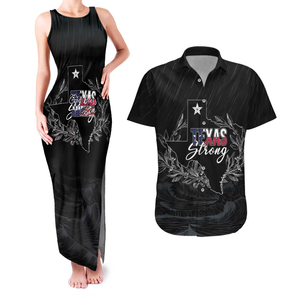 Pray for Texas Hill Country Couples Matching Tank Maxi Dress and Hawaiian Shirt - Wonder Print Shop