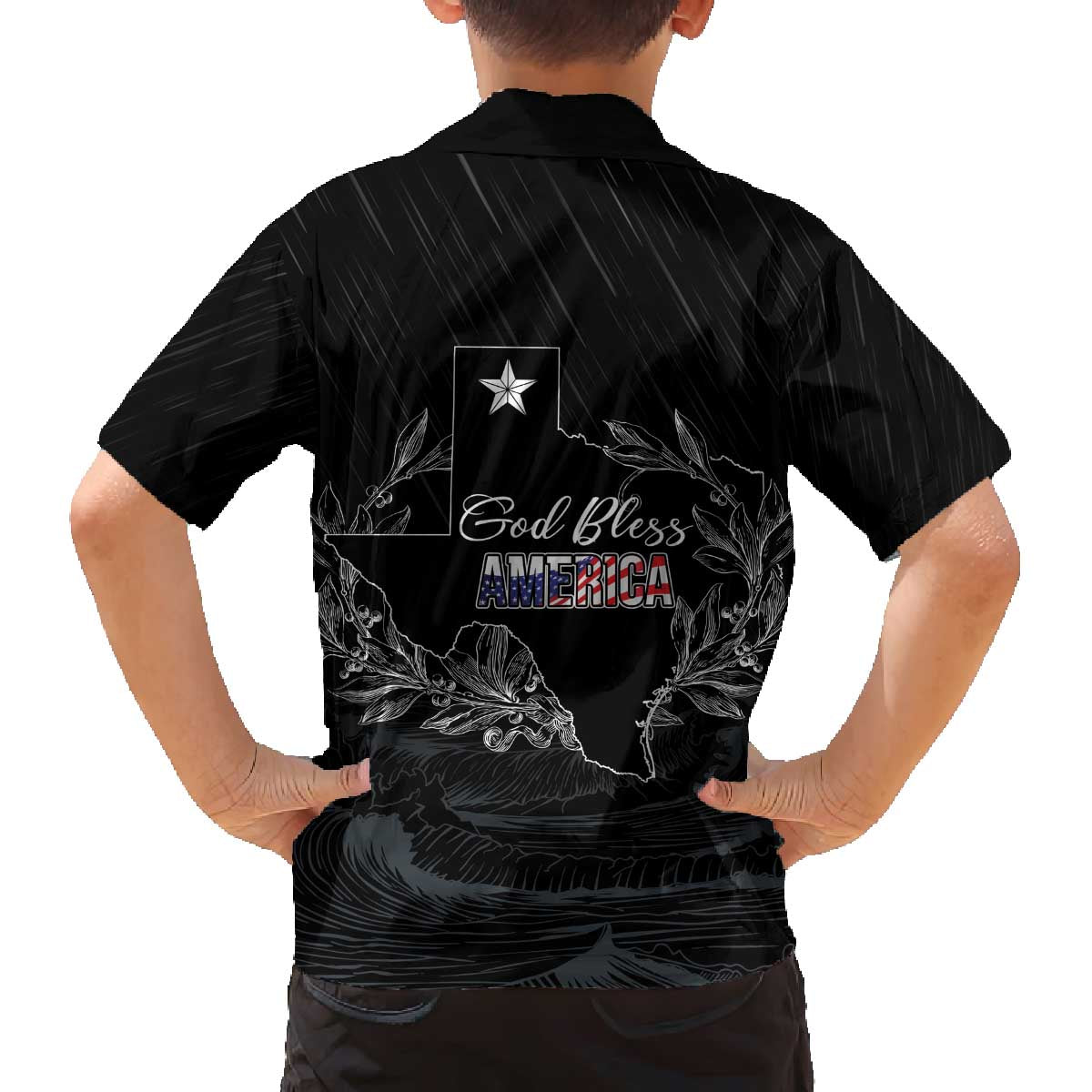 Pray for Texas Hill Country Family Matching Off The Shoulder Long Sleeve Dress and Hawaiian Shirt - Wonder Print Shop