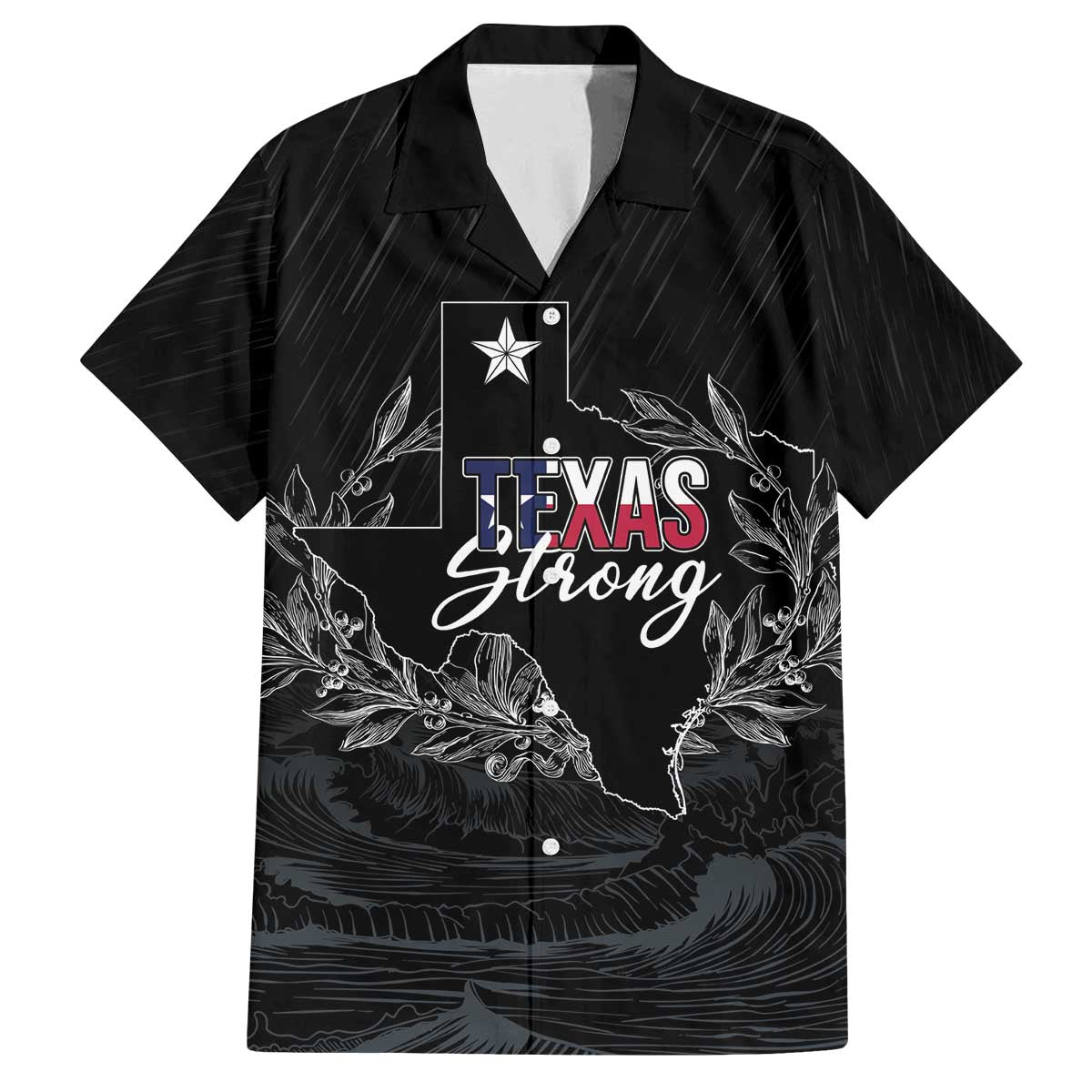 Pray for Texas Hill Country Family Matching Off The Shoulder Long Sleeve Dress and Hawaiian Shirt - Wonder Print Shop