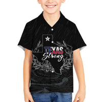 Pray for Texas Hill Country Family Matching Off The Shoulder Long Sleeve Dress and Hawaiian Shirt - Wonder Print Shop