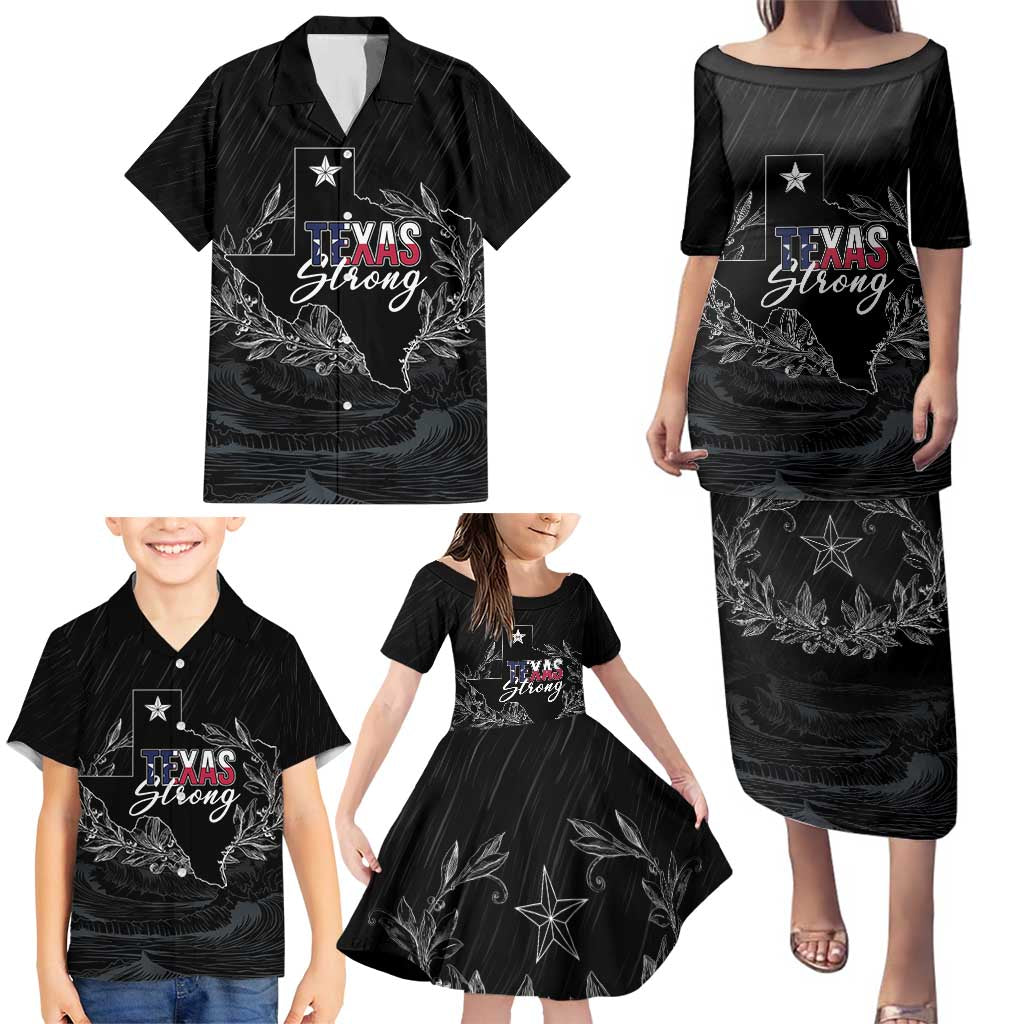 Pray for Texas Hill Country Family Matching Puletasi and Hawaiian Shirt - Wonder Print Shop