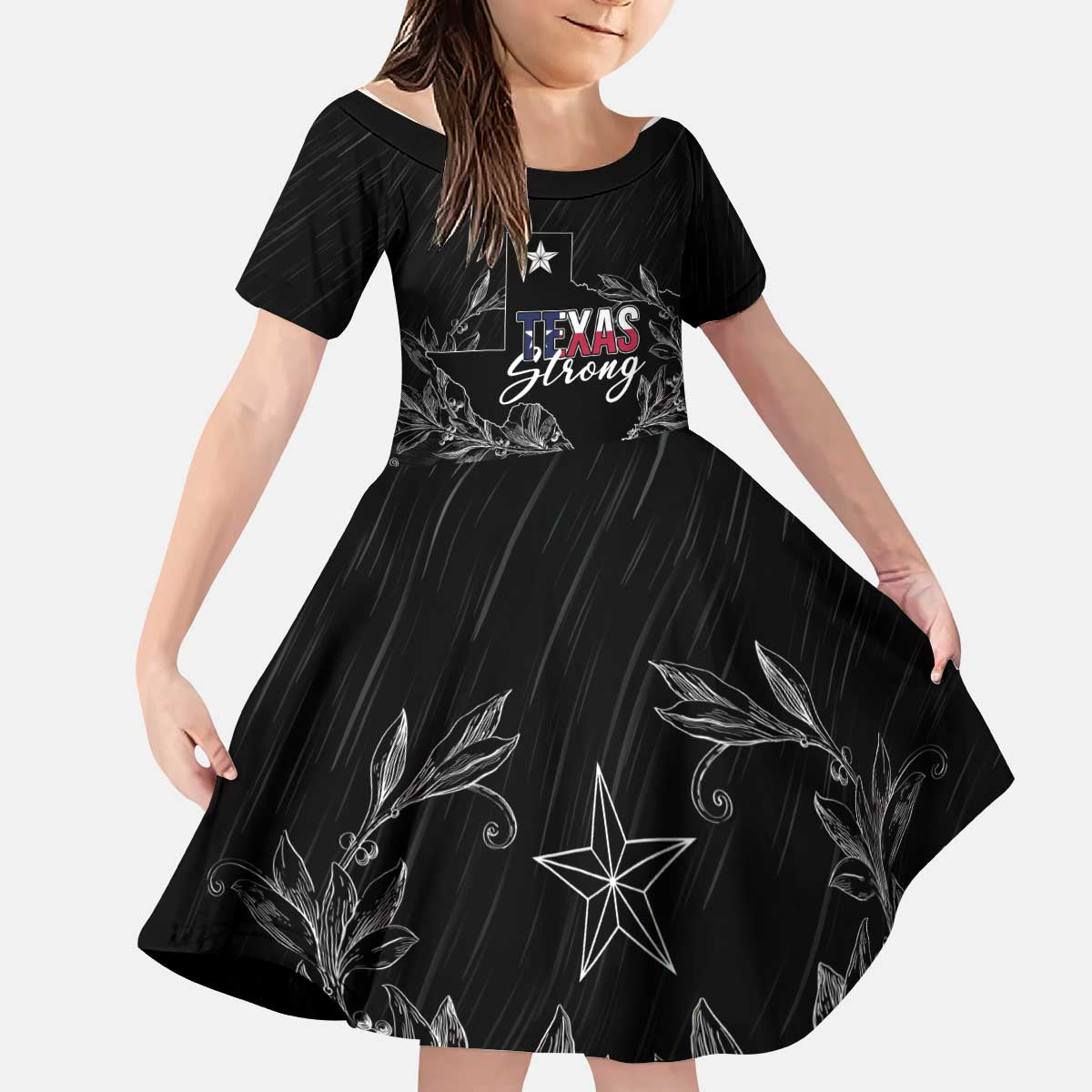 Pray for Texas Hill Country Kid Short Sleeve Dress - Wonder Print Shop