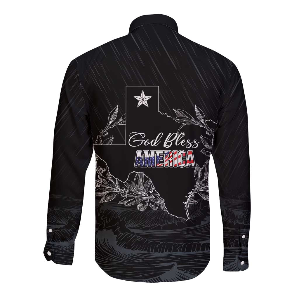 Pray for Texas Hill Country Long Sleeve Button Shirt - Wonder Print Shop