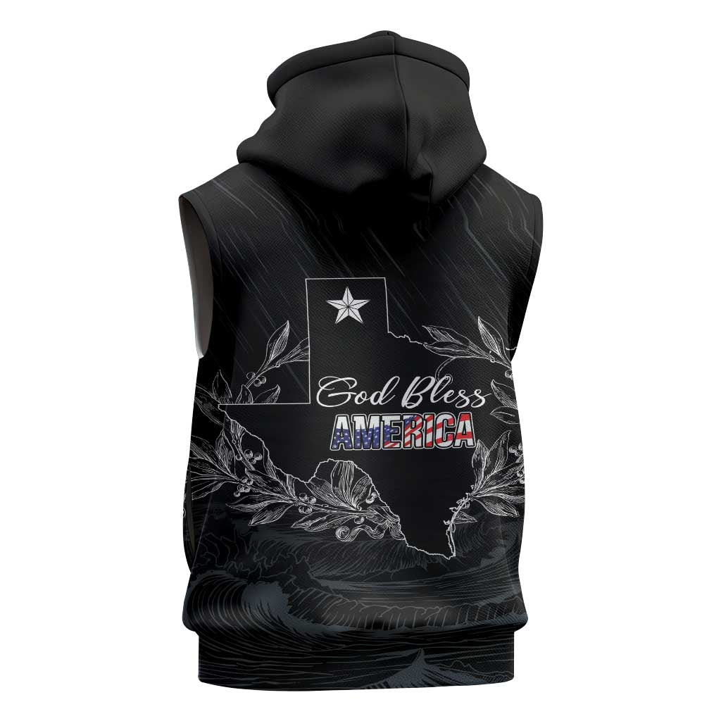 Pray for Texas Hill Country Sleeveless Hoodie - Wonder Print Shop