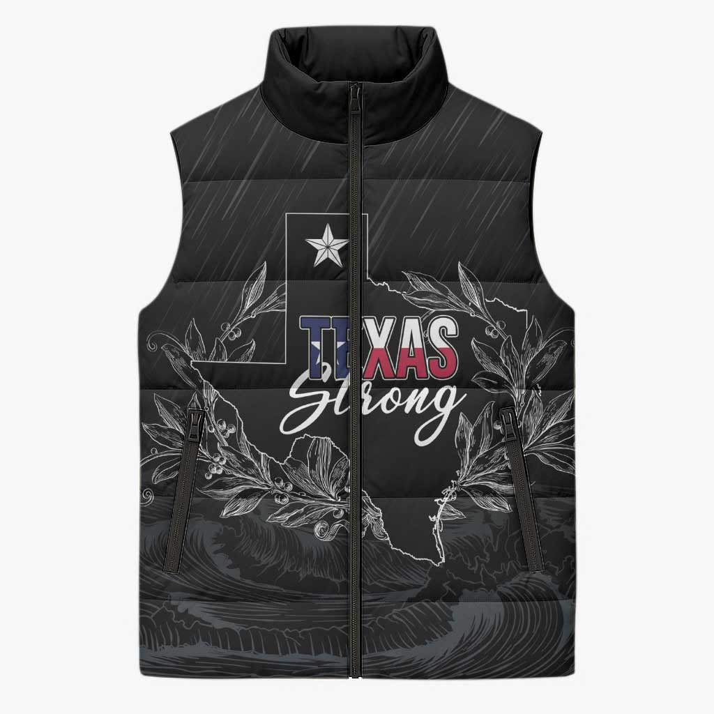 Pray for Texas Hill Country Sleeveless Puffer Jacket - Wonder Print Shop