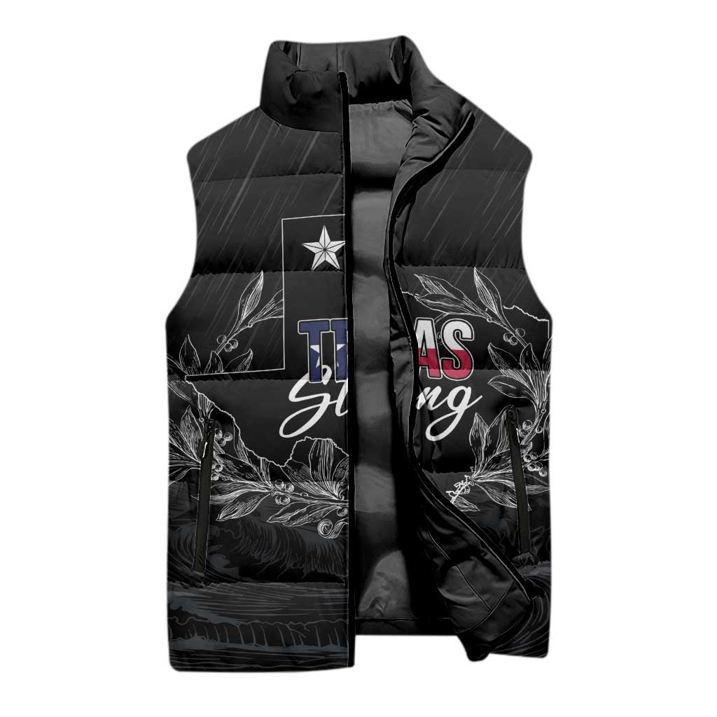 Pray for Texas Hill Country Sleeveless Puffer Jacket - Wonder Print Shop