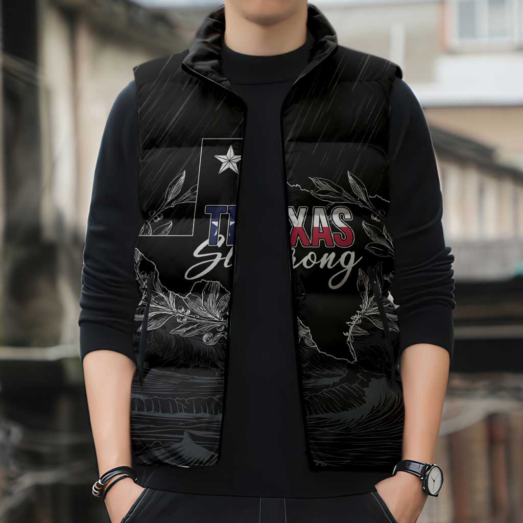 Pray for Texas Hill Country Sleeveless Puffer Jacket - Wonder Print Shop