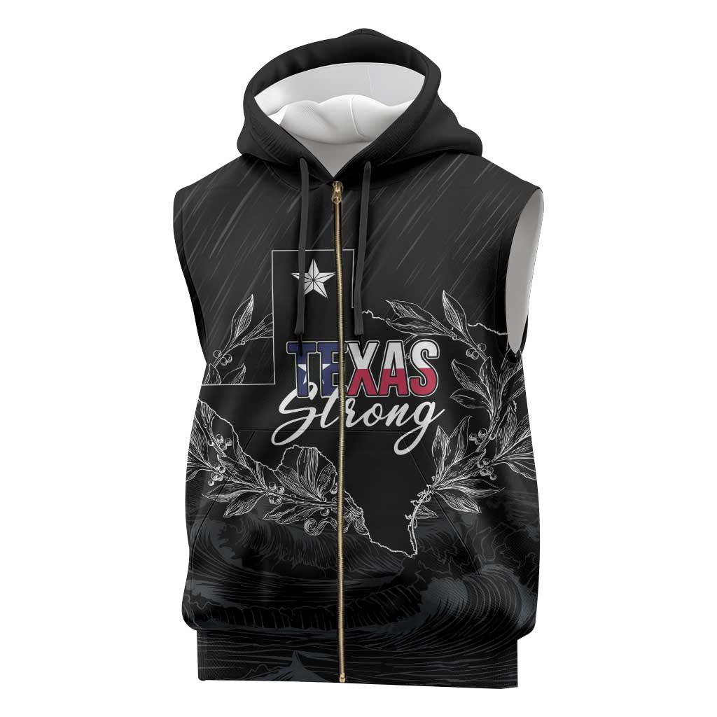 Pray for Texas Hill Country Sleeveless Zip Hoodie - Wonder Print Shop