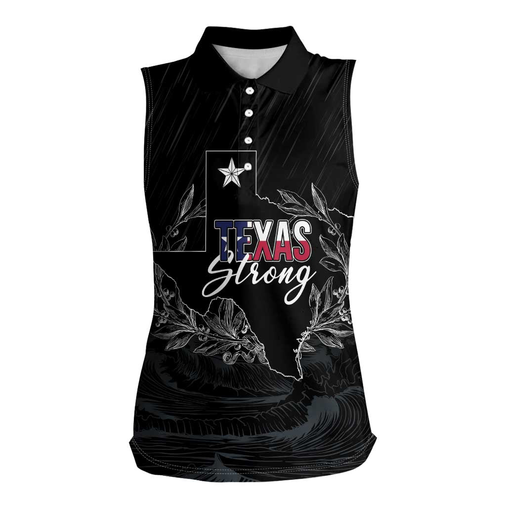 Pray for Texas Hill Country Women Sleeveless Polo Shirt - Wonder Print Shop