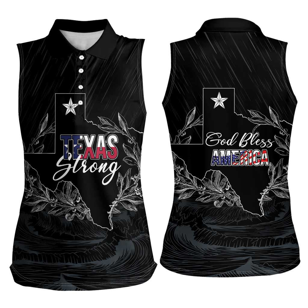 Pray for Texas Hill Country Women Sleeveless Polo Shirt - Wonder Print Shop
