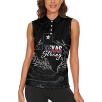 Pray for Texas Hill Country Women Sleeveless Polo Shirt - Wonder Print Shop