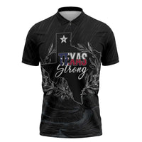 Pray for Texas Hill Country Zipper Polo Shirt - Wonder Print Shop