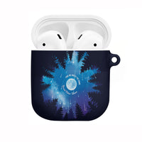 Perseid Meteor Shower AirPods Case Starry Sky Above The Trees