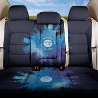 Perseid Meteor Shower Back Car Seat Cover Starry Sky Above The Trees
