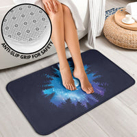 Perseid Meteor Shower Bathroom Set Starry Sky Above The Trees