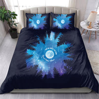 Perseid Meteor Shower Bedding Set Starry Sky Above The Trees