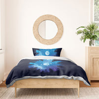 Perseid Meteor Shower Bedding Set Starry Sky Above The Trees